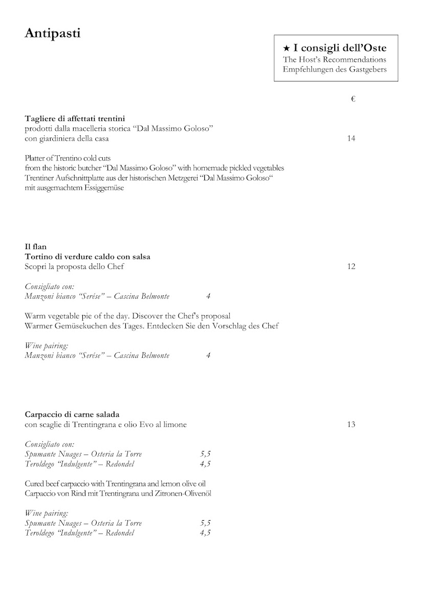 Osteria La Torre Photo Menu 6
