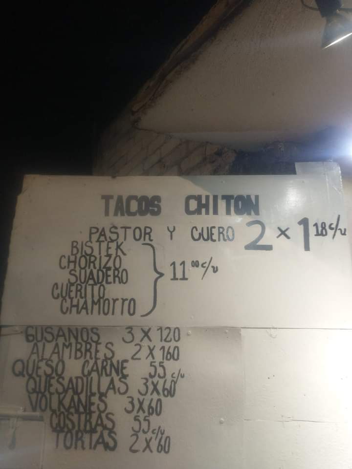 Tacos chiton Photo Menu 2