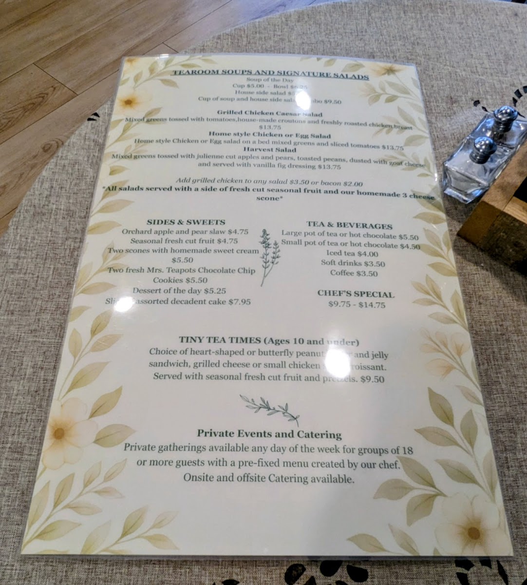 Mrs. Teapots Tearoom and Eatery Photo Menu 10