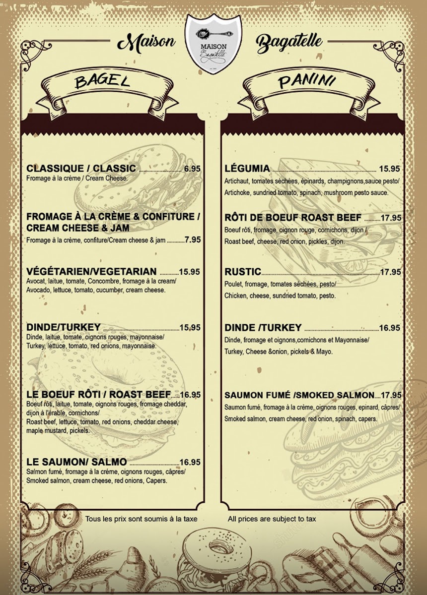 Crêperie Maison Bagatelle Photo Menu 1