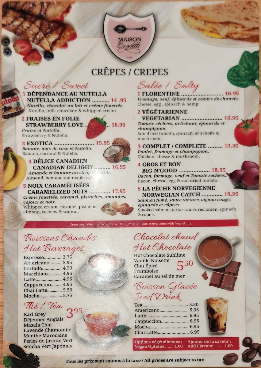 Crêperie Maison Bagatelle Photo Menu 10