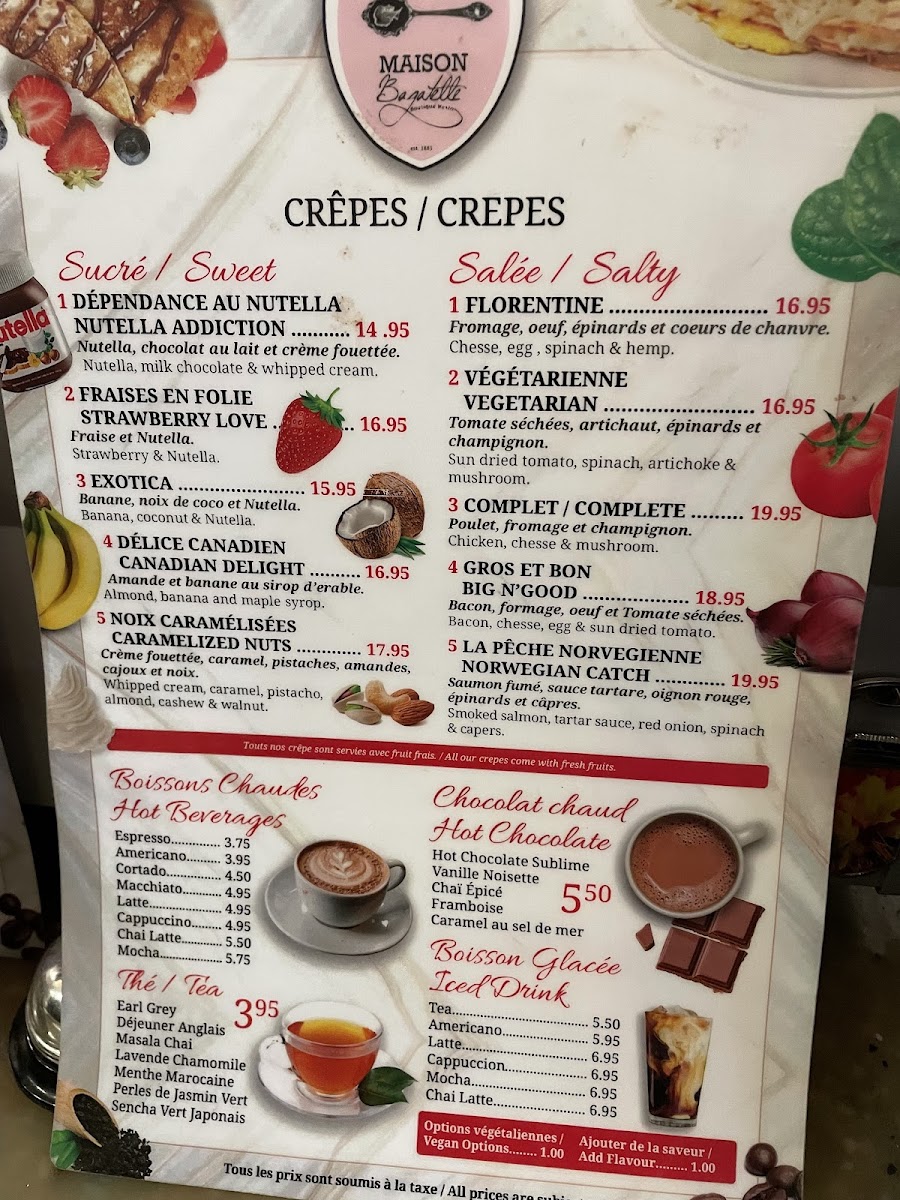 Crêperie Maison Bagatelle Photo Menu 6