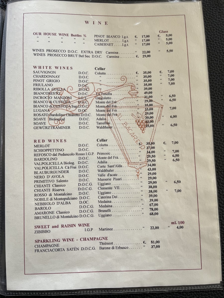 Osteria Al Bacareto Photo Menu 1