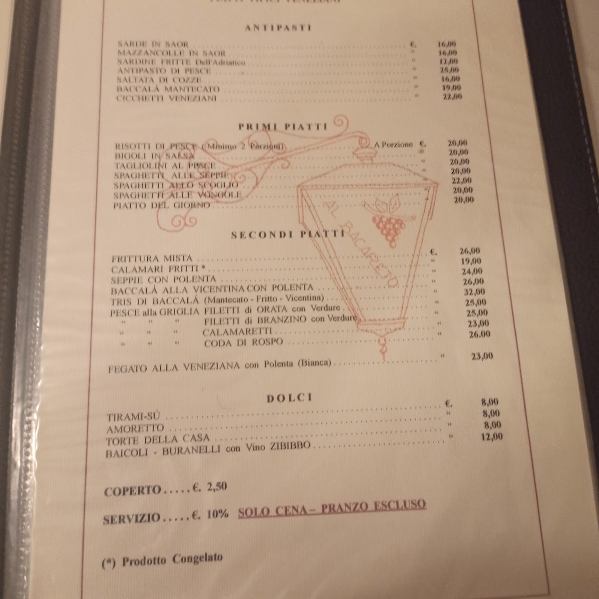 Osteria Al Bacareto Photo Menu 2