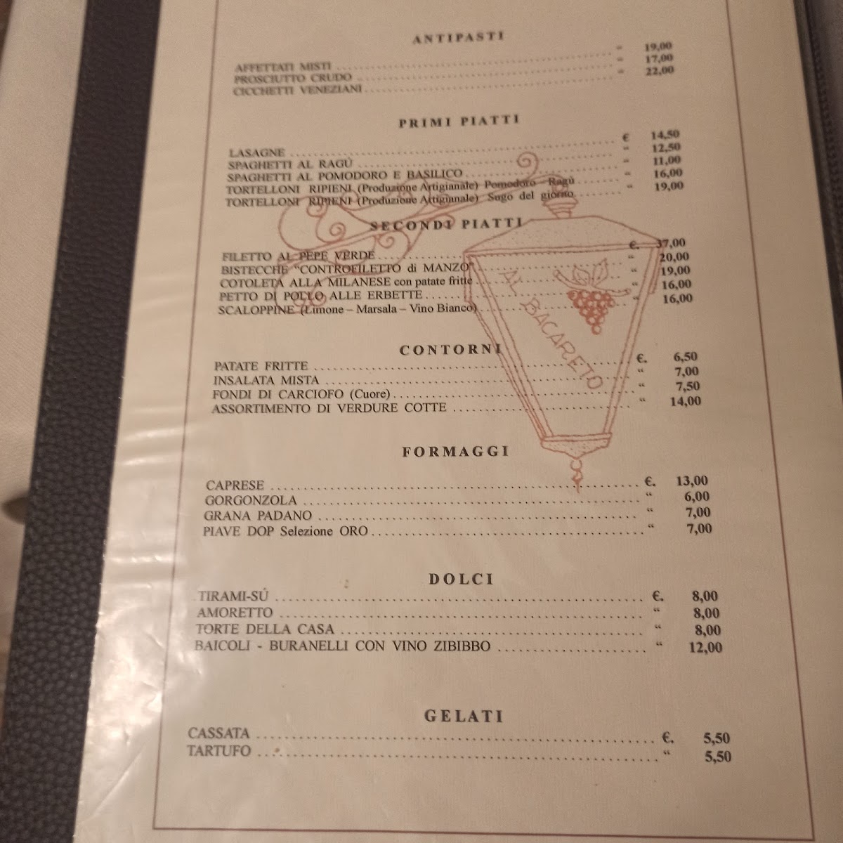 Osteria Al Bacareto Photo Menu 3