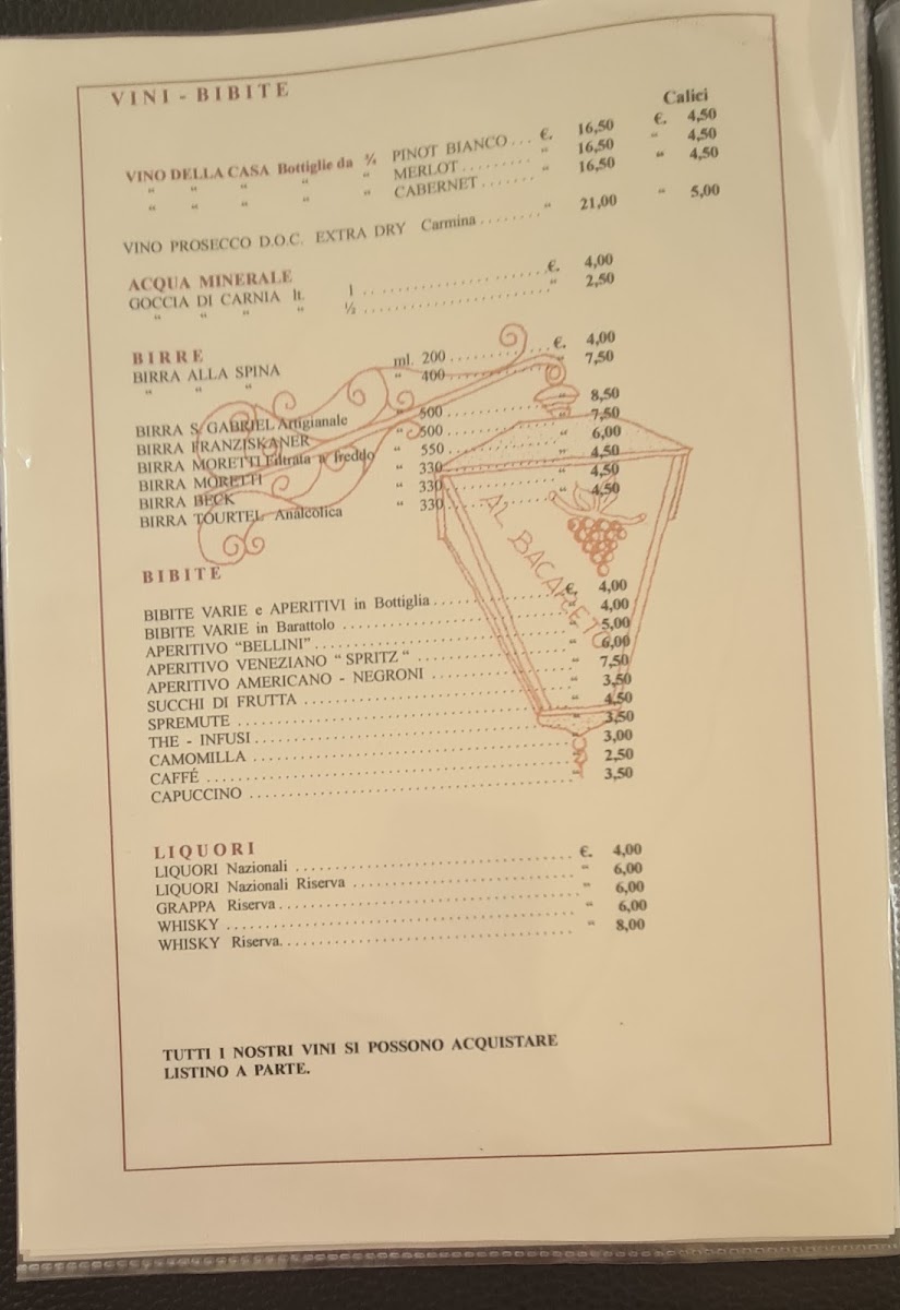 Osteria Al Bacareto Photo Menu 8