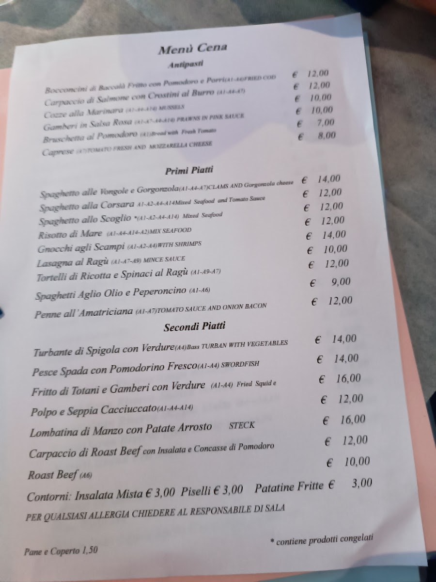 Ristorante Miramare Photo Menu 1