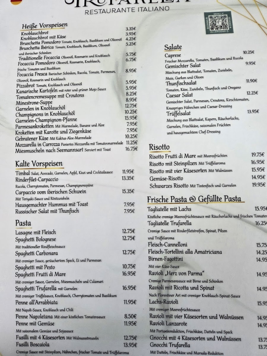 Trufarella Photo Menu 2