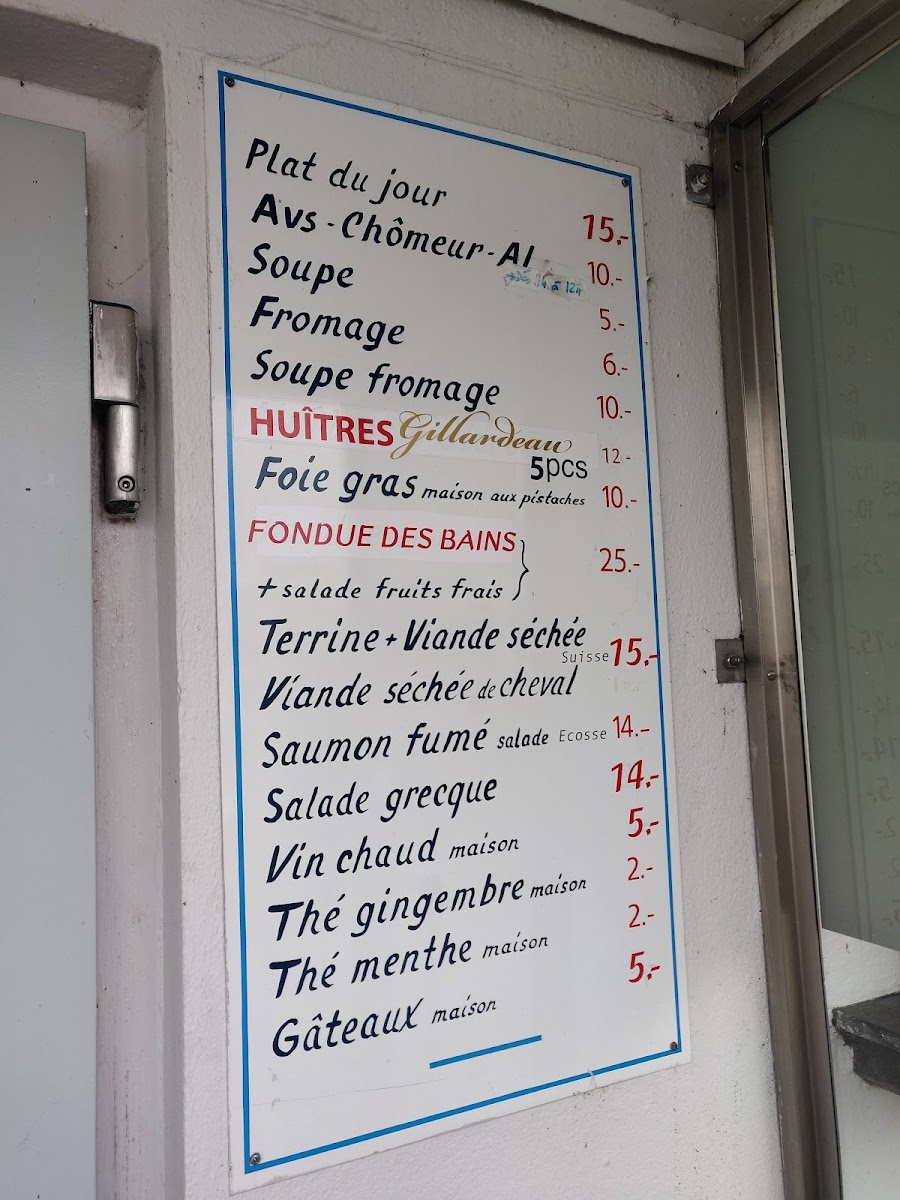 Buvette des Bains Photo Menu 10