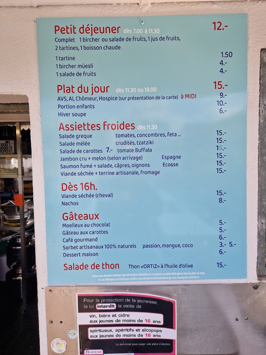 Buvette des Bains Photo Menu 6
