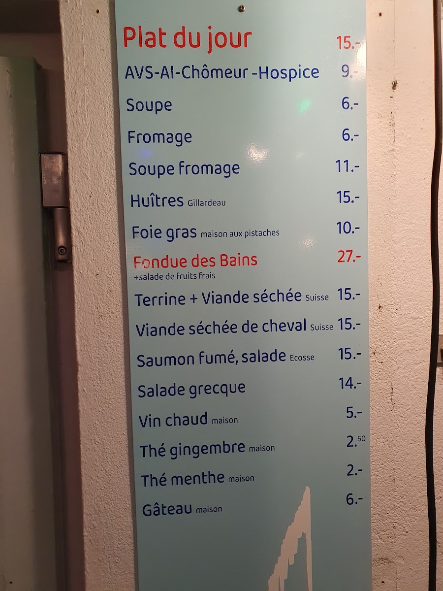 Buvette des Bains Photo Menu 7