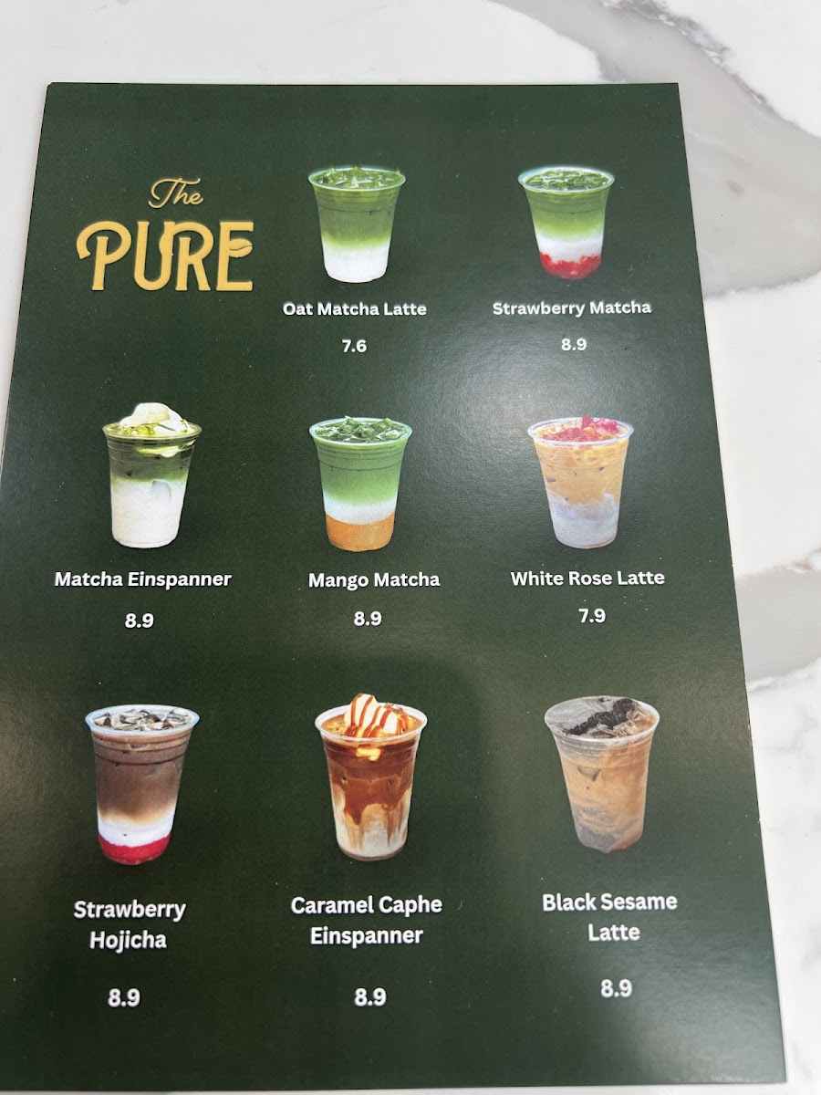 The Pure Caphe Photo Menu 9