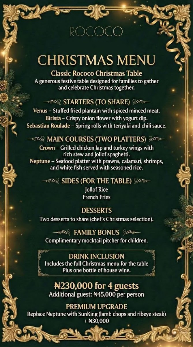 Rococo Restaurant, Lounge & Music Hall Photo Menu 1