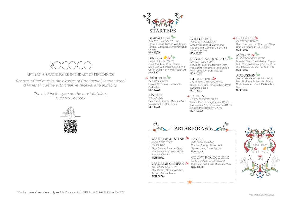 Rococo Restaurant, Lounge & Music Hall Photo Menu 10