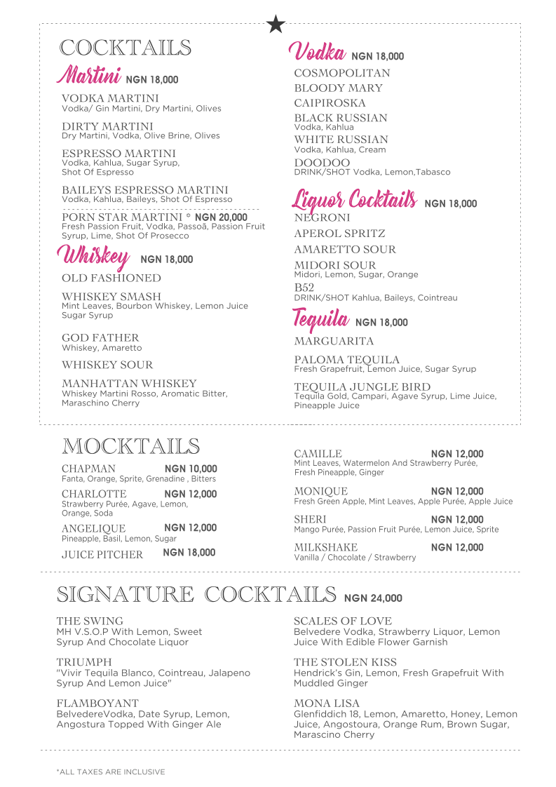 Rococo Restaurant, Lounge & Music Hall Photo Menu 3