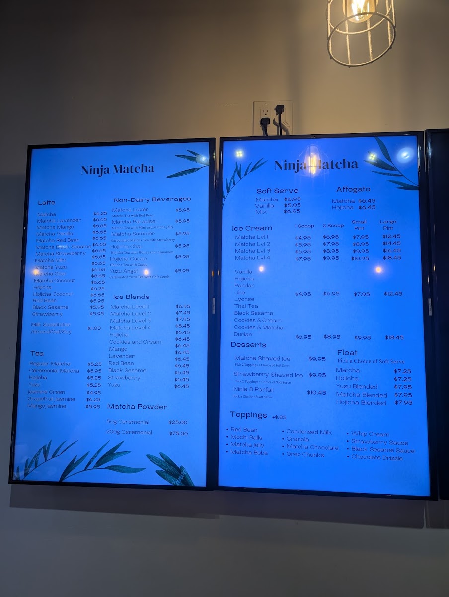 Ninja Matcha Photo Menu 4