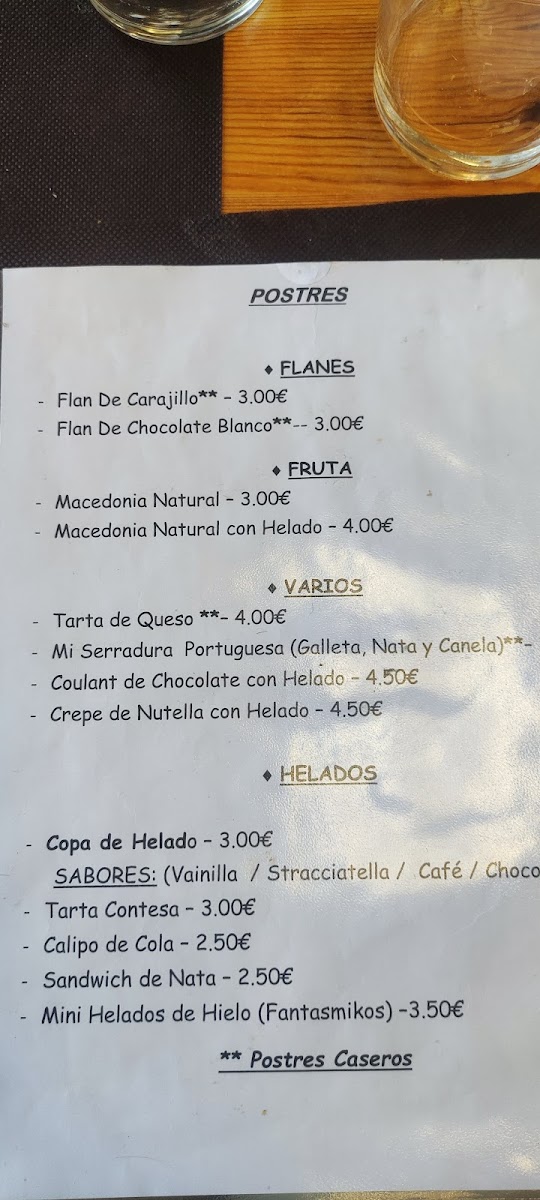 Bar Restaurant Les Canyes Photo Menu 8