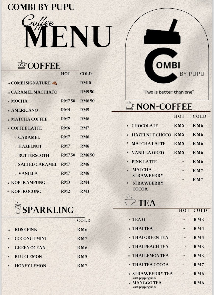 Combi By Pupu Cafe Photo Menu 1