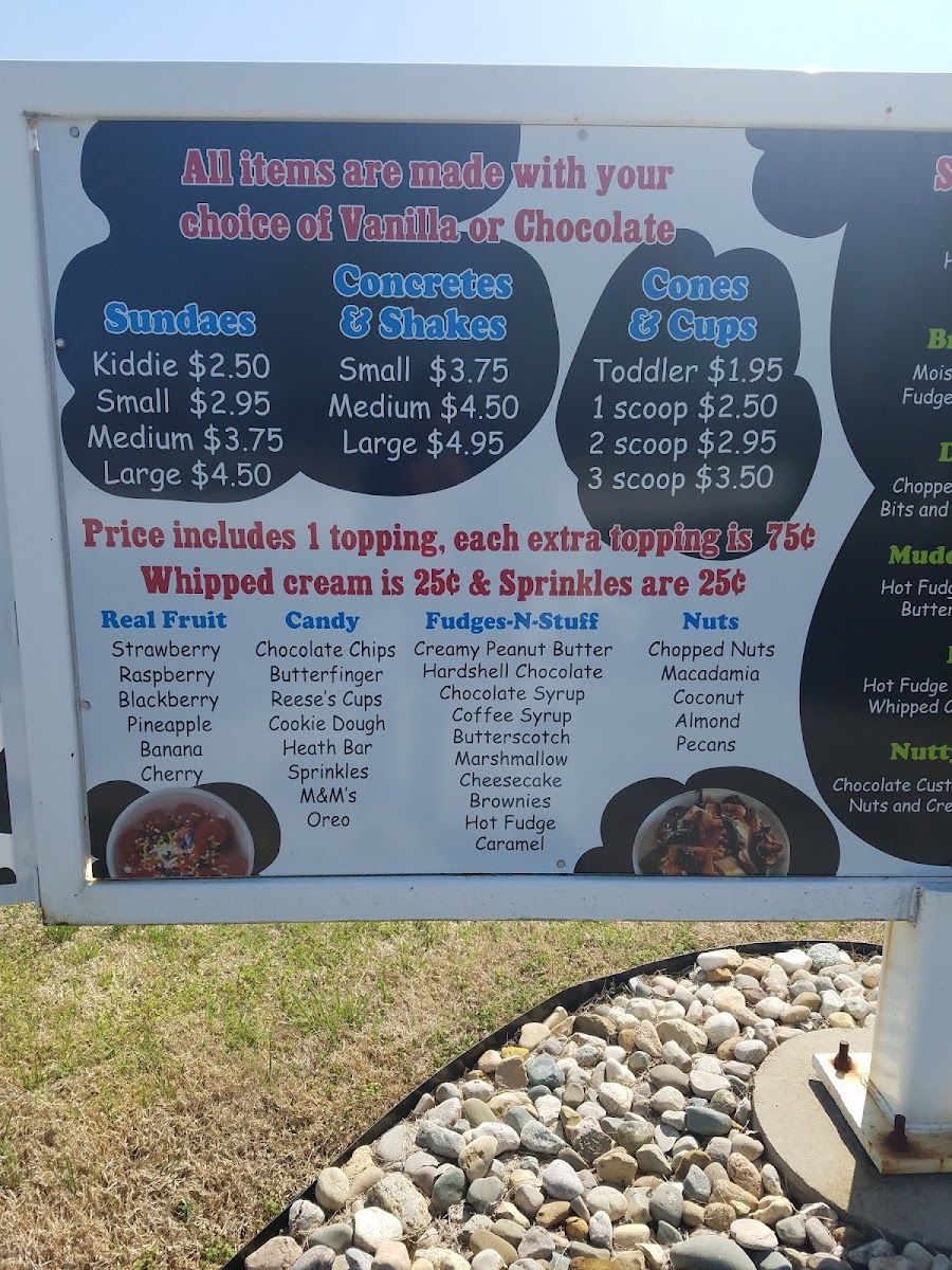 Lix Frozen Custard Photo Menu 2