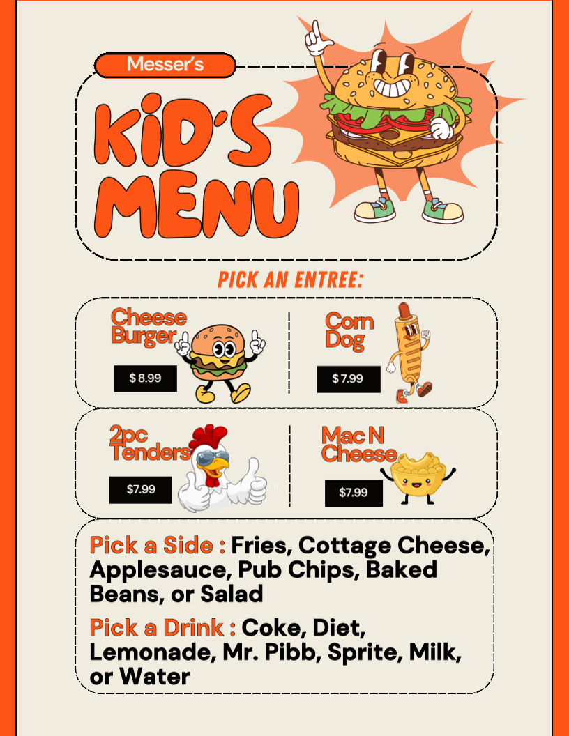 Messer's Bar & Grill Photo Menu 3