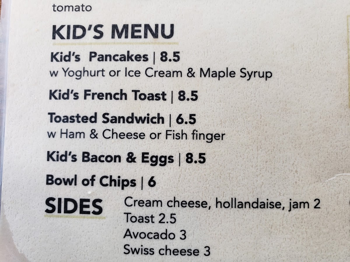 The Parkside Cafe & Restaurant Photo Menu 10