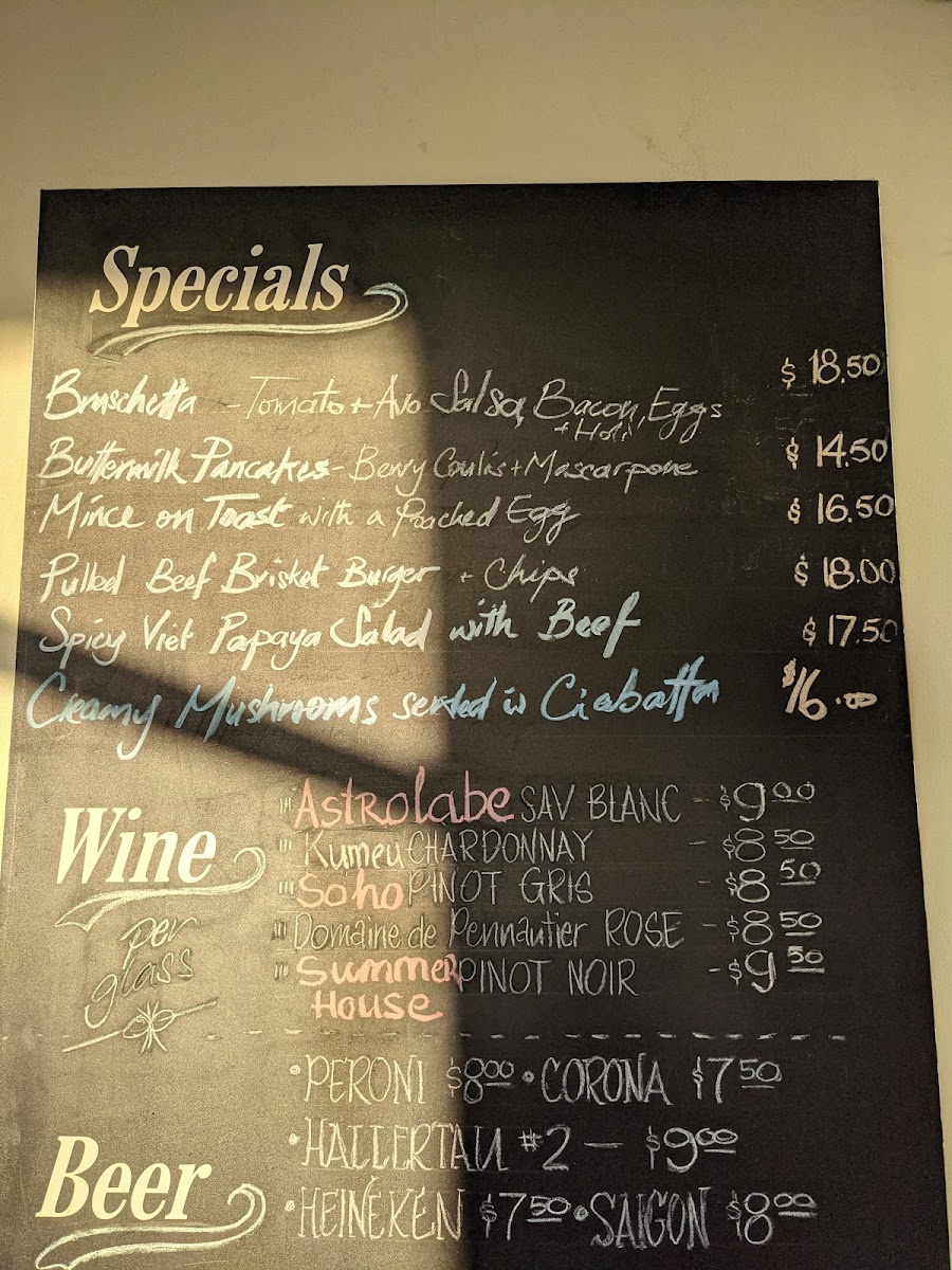 The Parkside Cafe & Restaurant Photo Menu 5