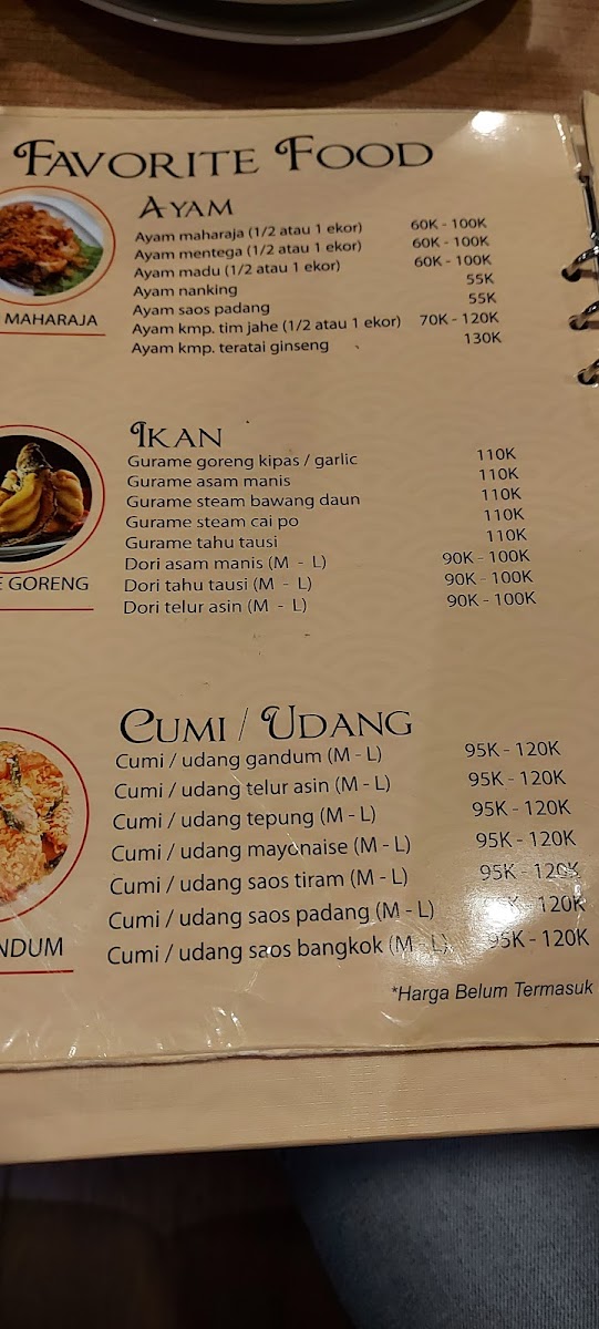 Samudra Resto & Cafe Photo Menu 2