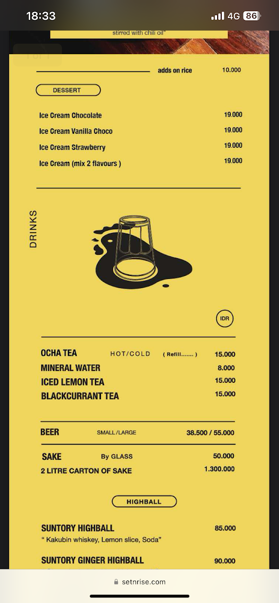 Set N Rise Photo Menu 1