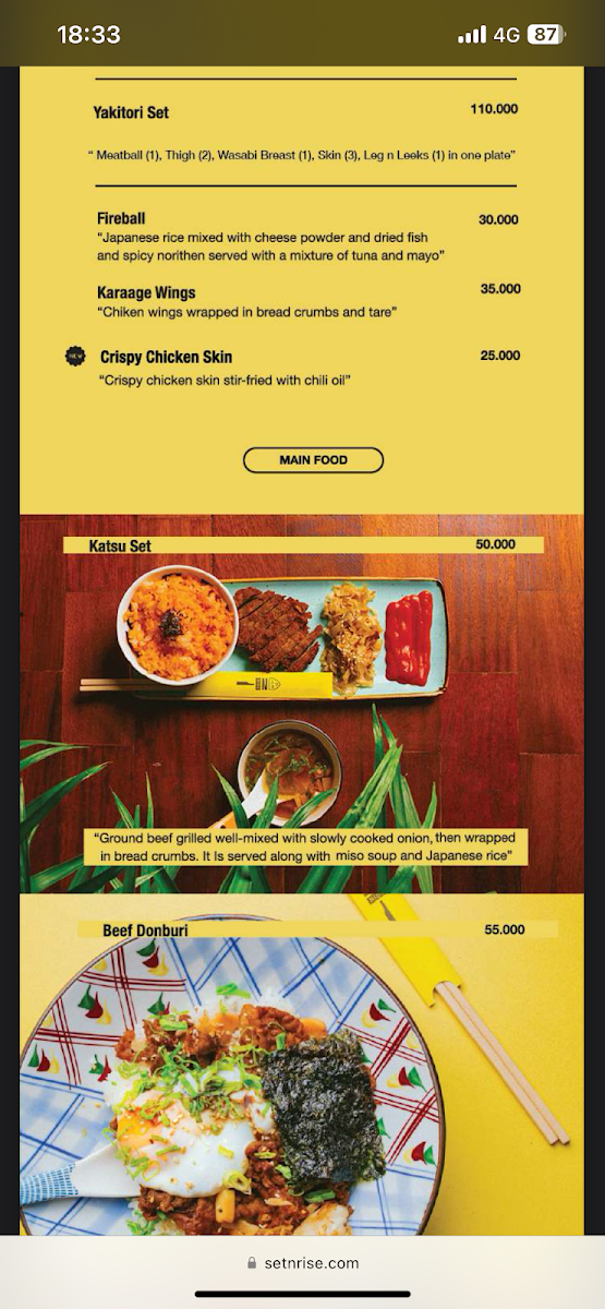 Set N Rise Photo Menu 4
