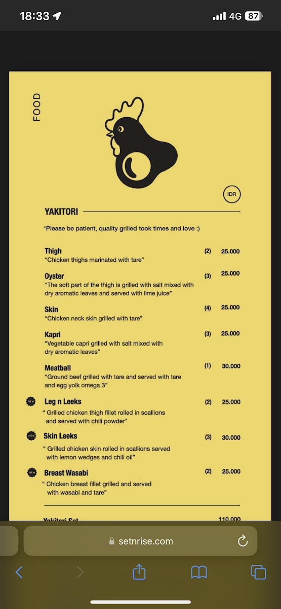 Set N Rise Photo Menu 8