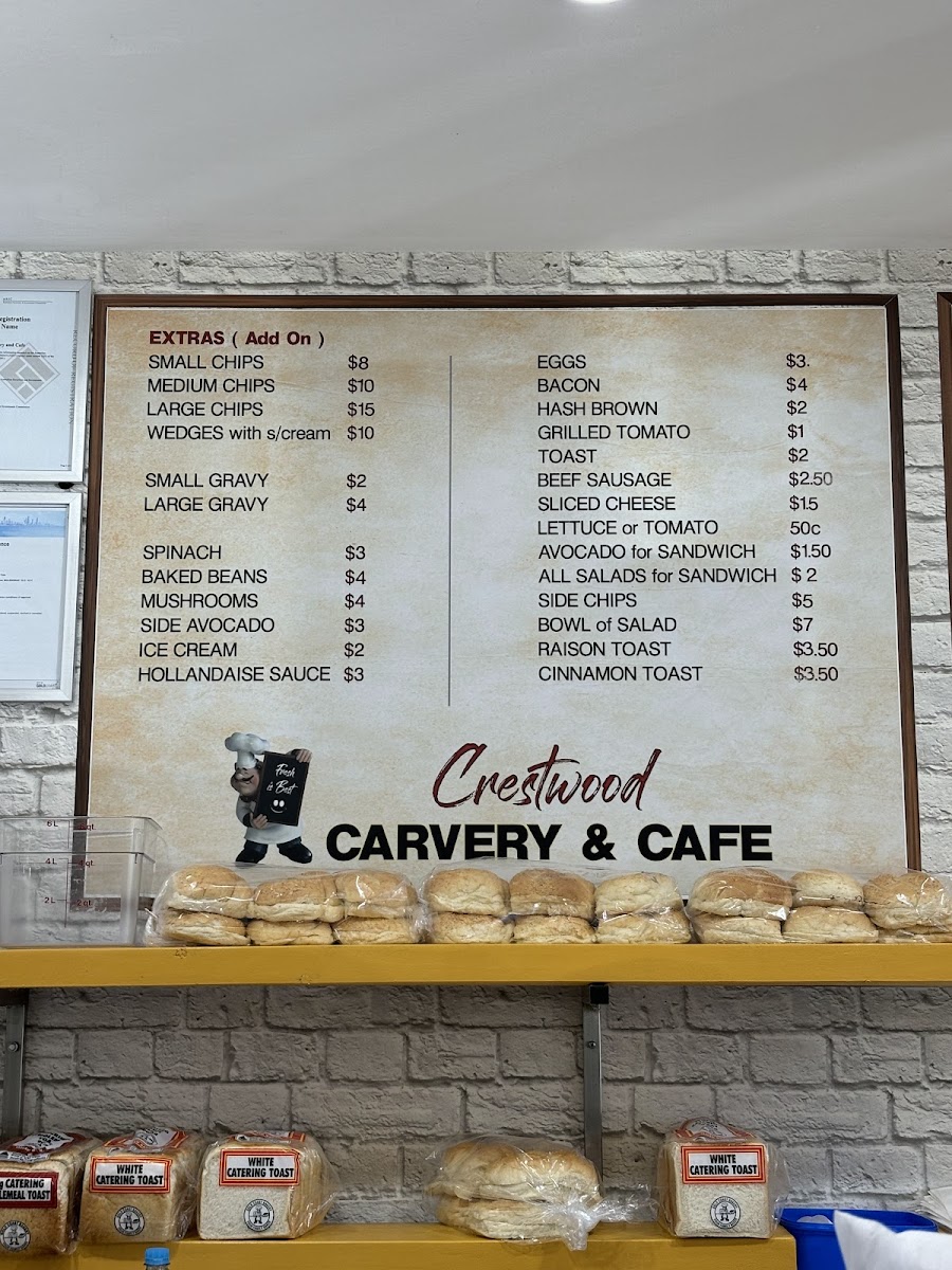 Crestwood Carvery and Cafe Photo Menu 8