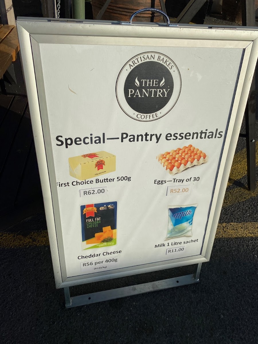 The Pantry Bergvliet Photo Menu 1