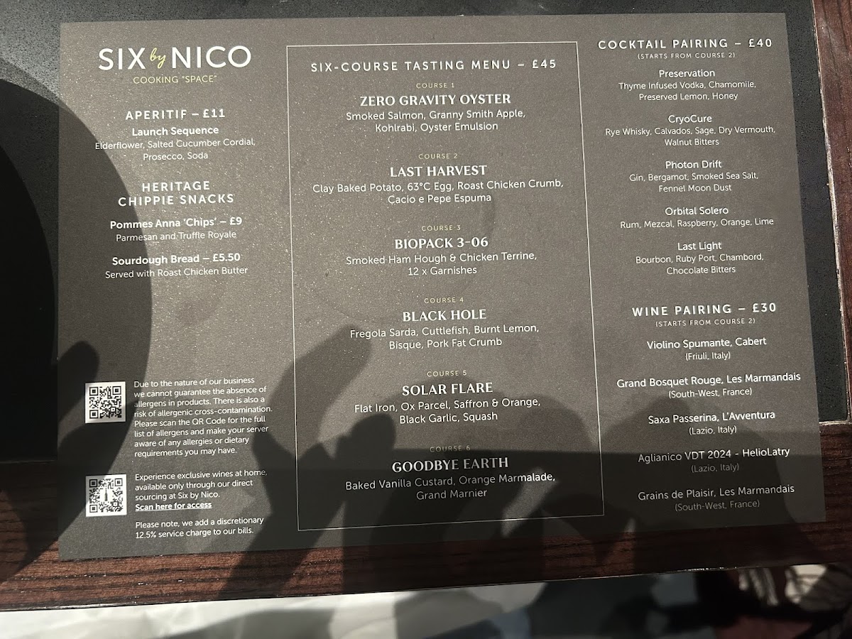 Six by Nico Cardiff Photo Menu 10