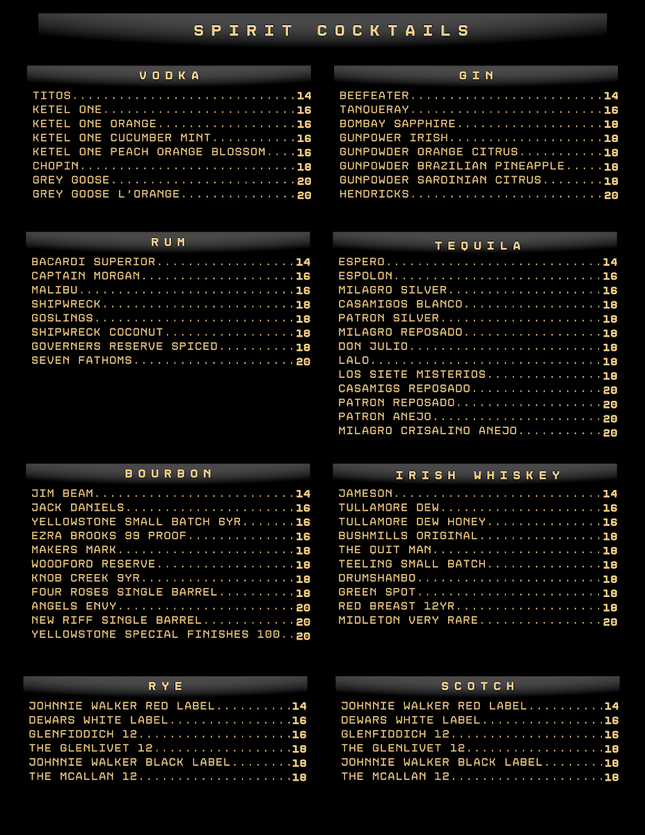 Tuckers Taproom & Smokehouse Photo Menu 1