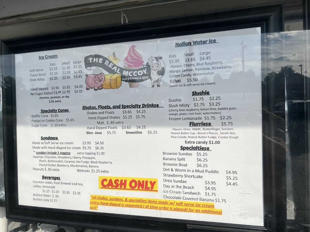 Real McCoy Dairy Creme & BBQ Photo Menu 2