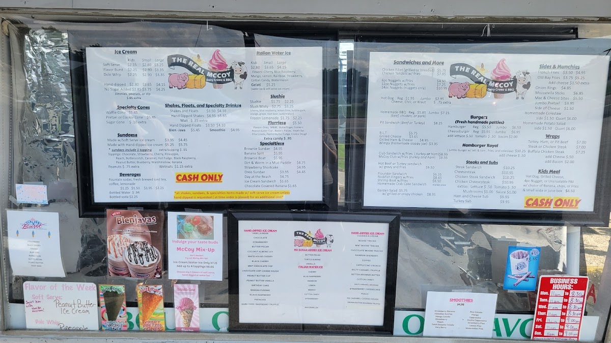 Real McCoy Dairy Creme & BBQ Photo Menu 3