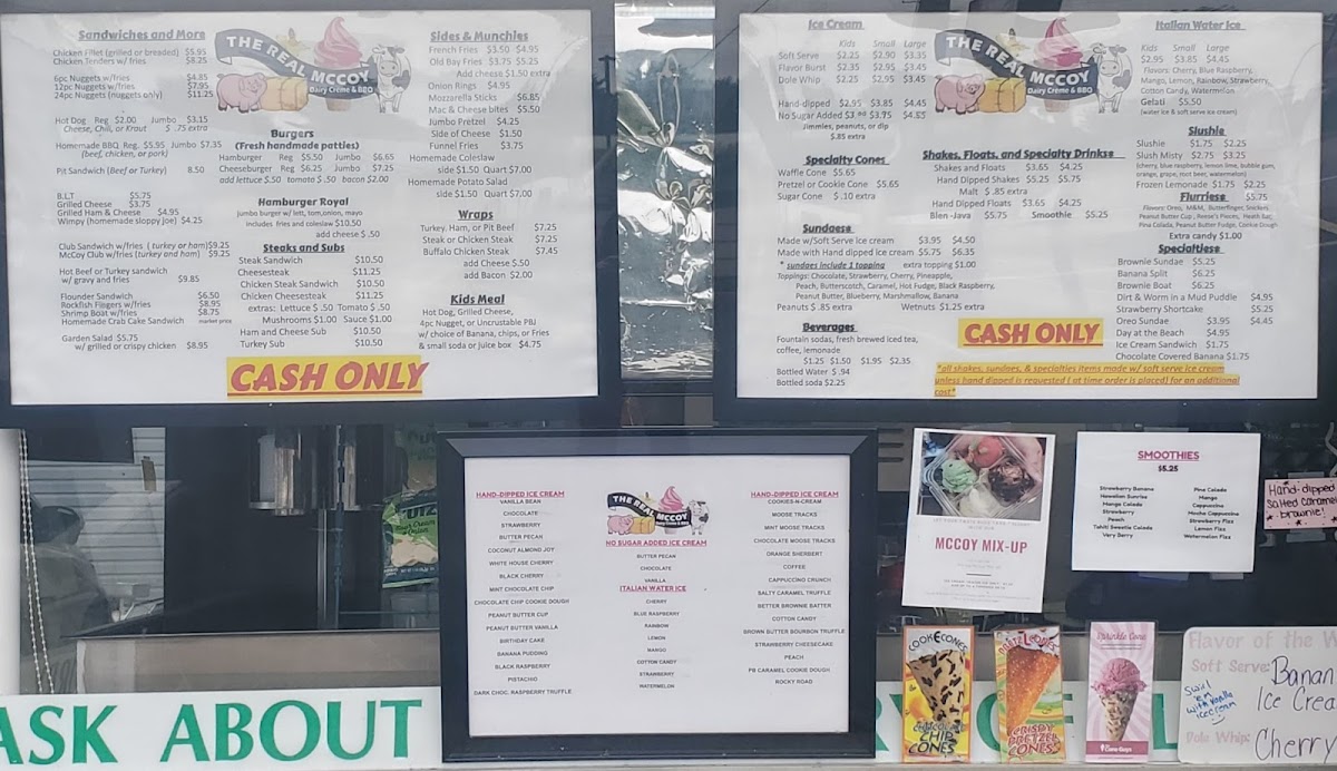 Real McCoy Dairy Creme & BBQ Photo Menu 4