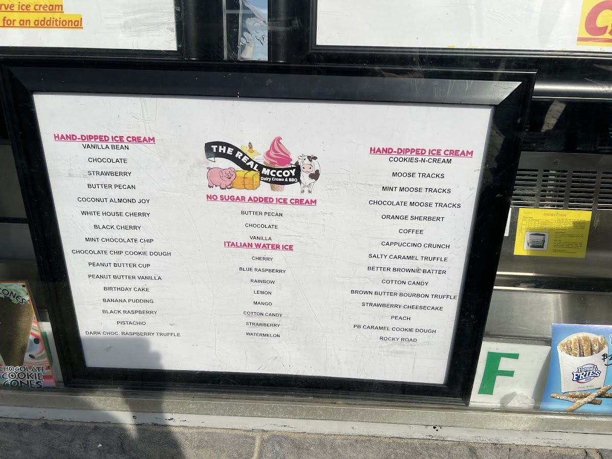 Real McCoy Dairy Creme & BBQ Photo Menu 5