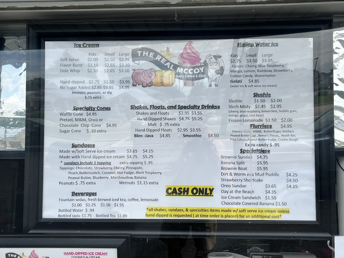 Real McCoy Dairy Creme & BBQ Photo Menu 6