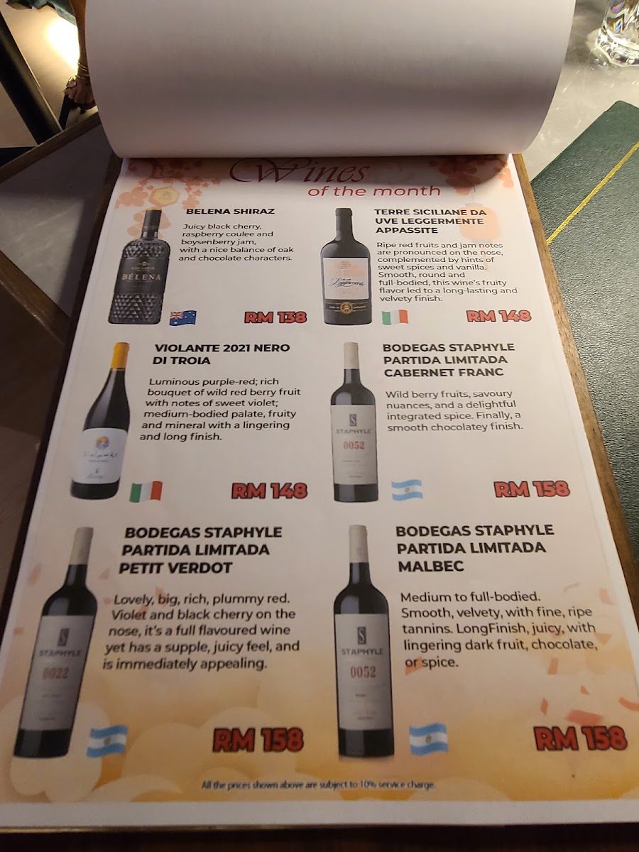 Gourmet & Wine Co. Photo Menu 3