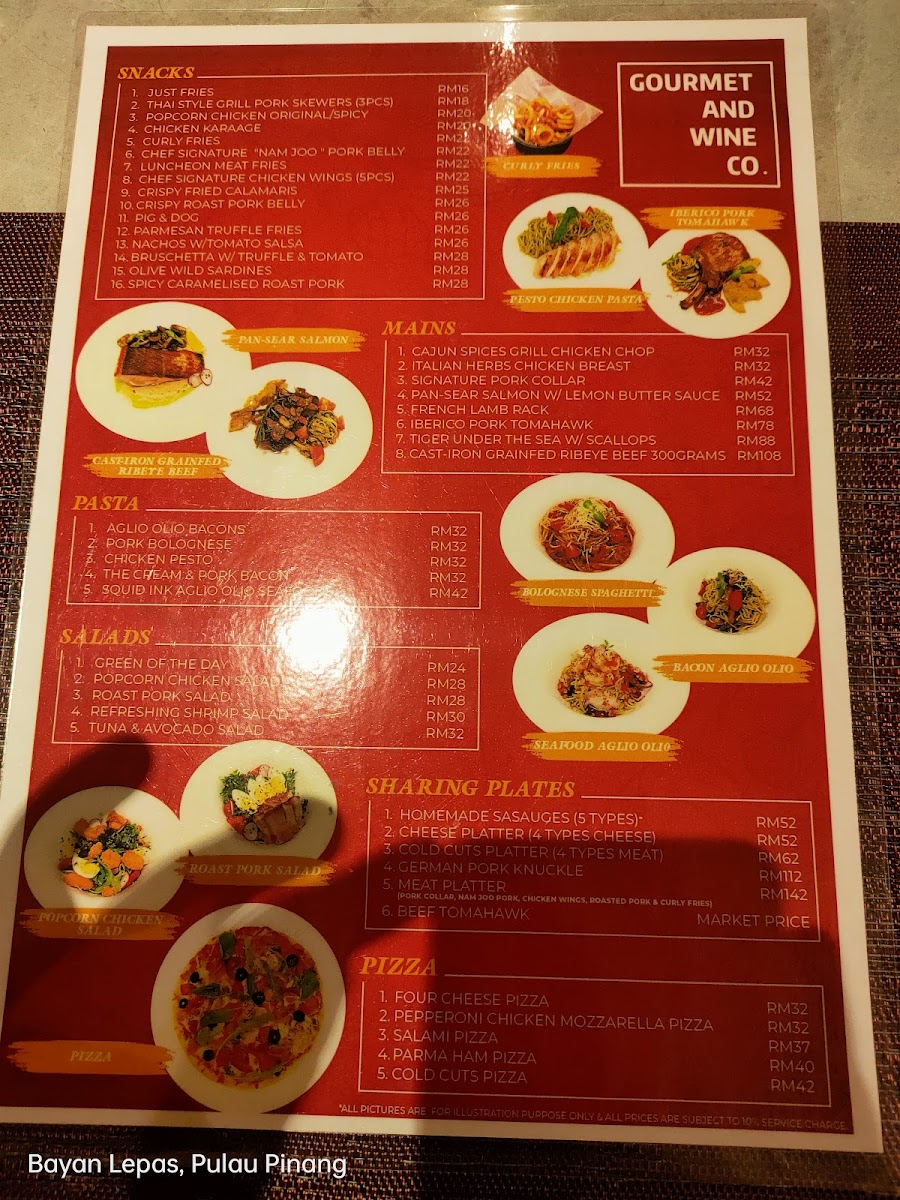 Gourmet & Wine Co. Photo Menu 9
