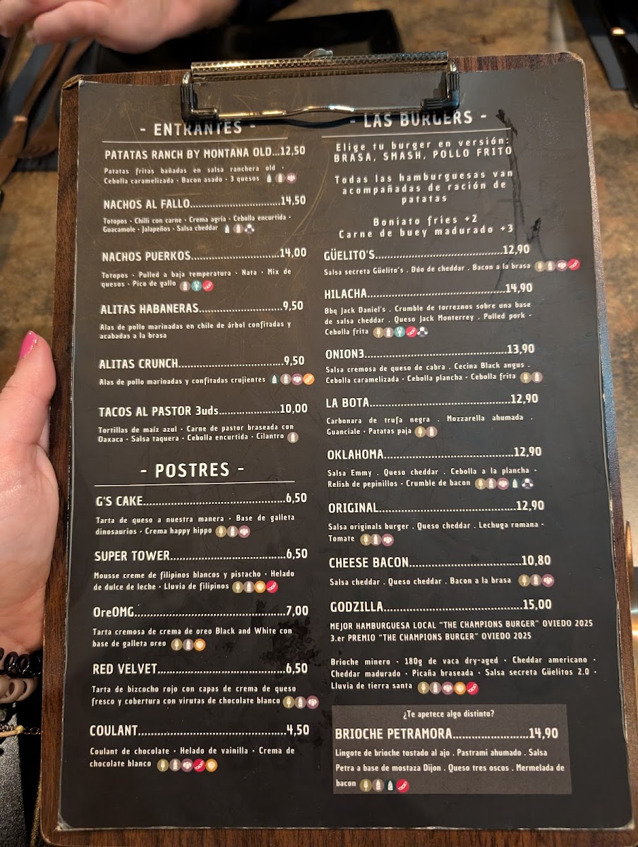 Güelito's Burger Photo Menu 2
