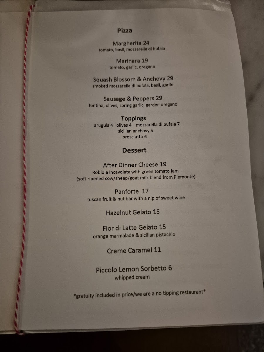 Bar del Monte Photo Menu 1