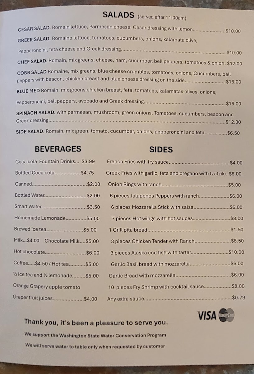 Kostas Opa Greek Restaurant Photo Menu 6