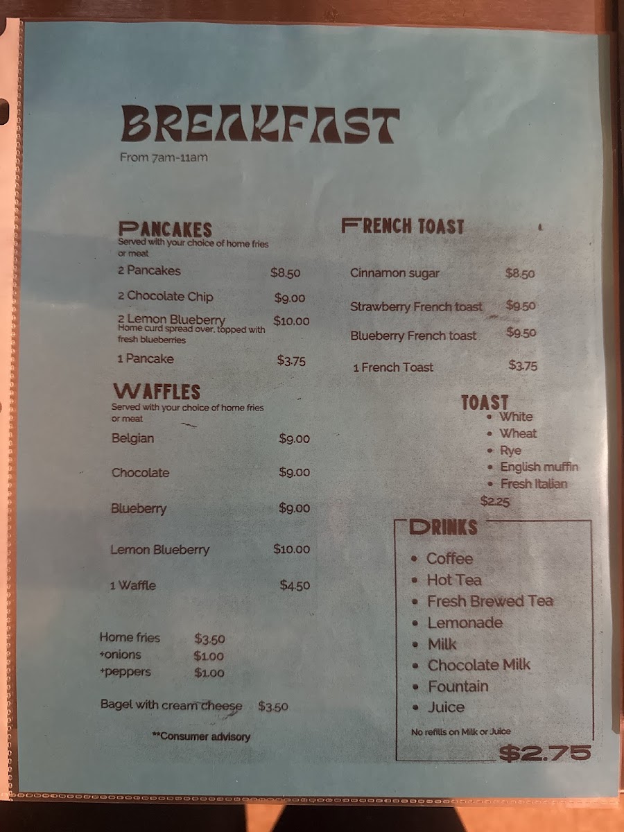 The Inn Restaurant & Bar Photo Menu 2