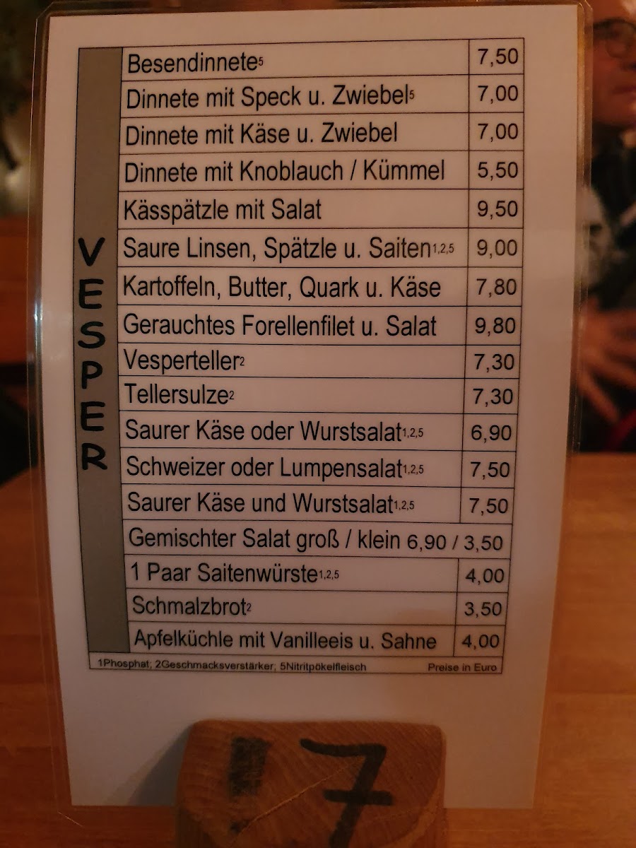 Besenwirtschaft Leuthold Photo Menu 2