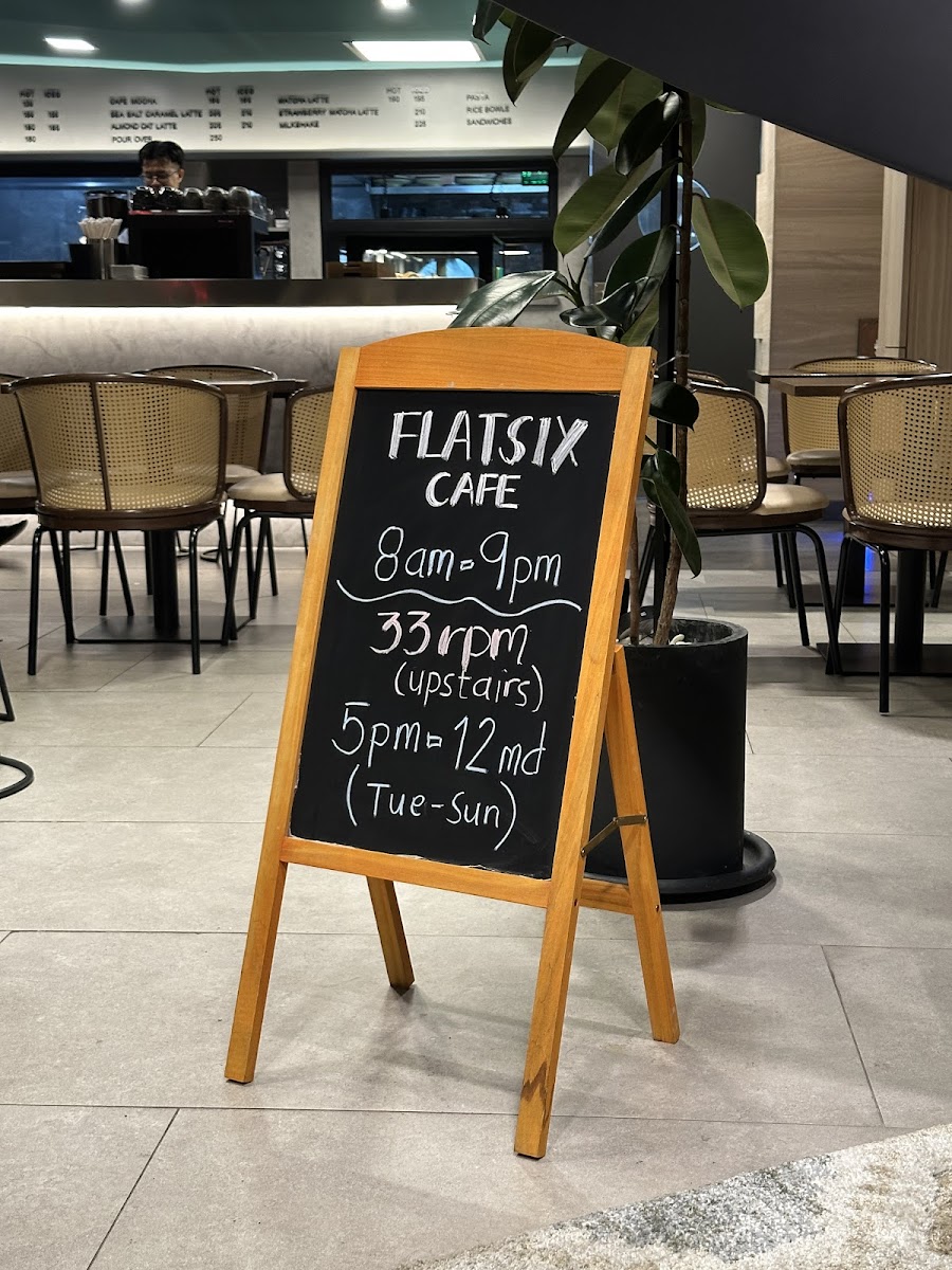 Flatsix Cafe Photo Menu 1