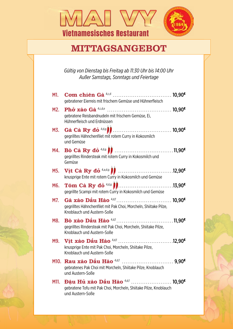 Mai Vy Photo Menu 1