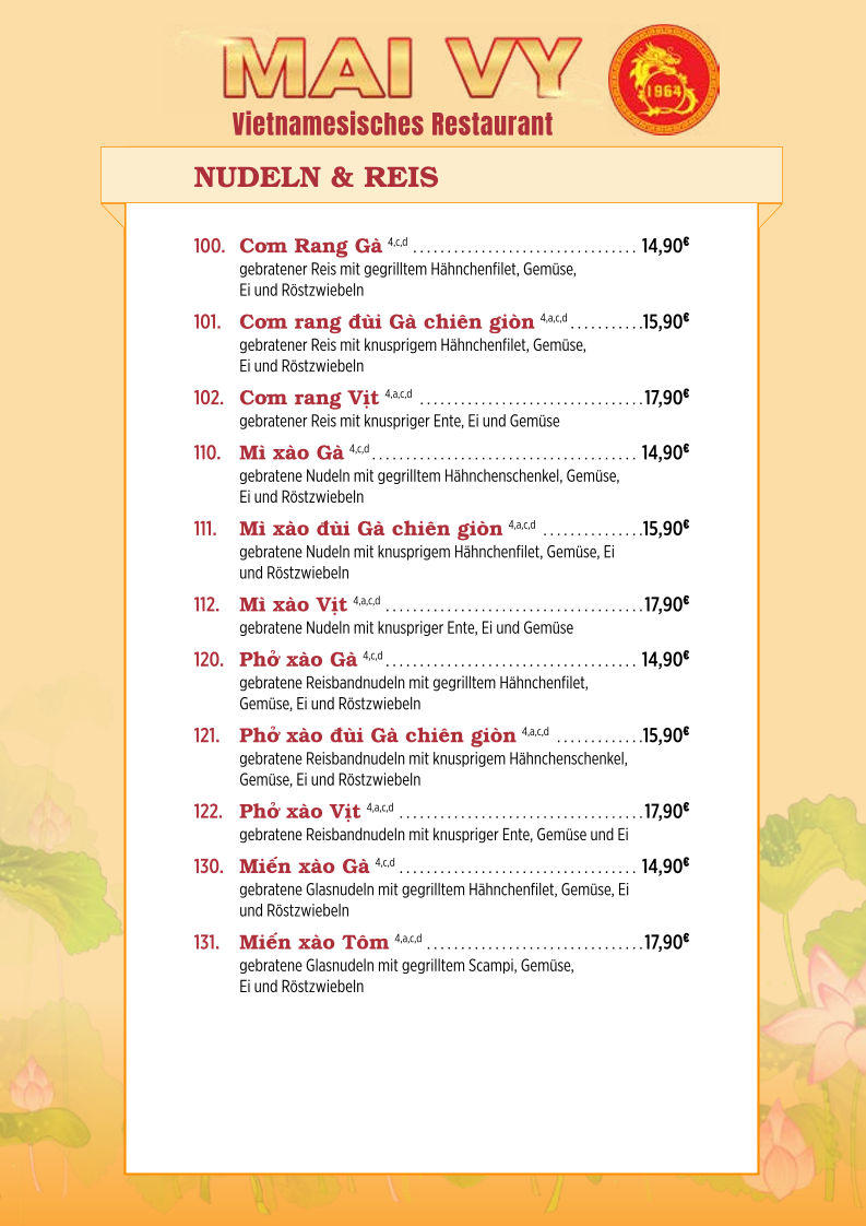 Mai Vy Photo Menu 6
