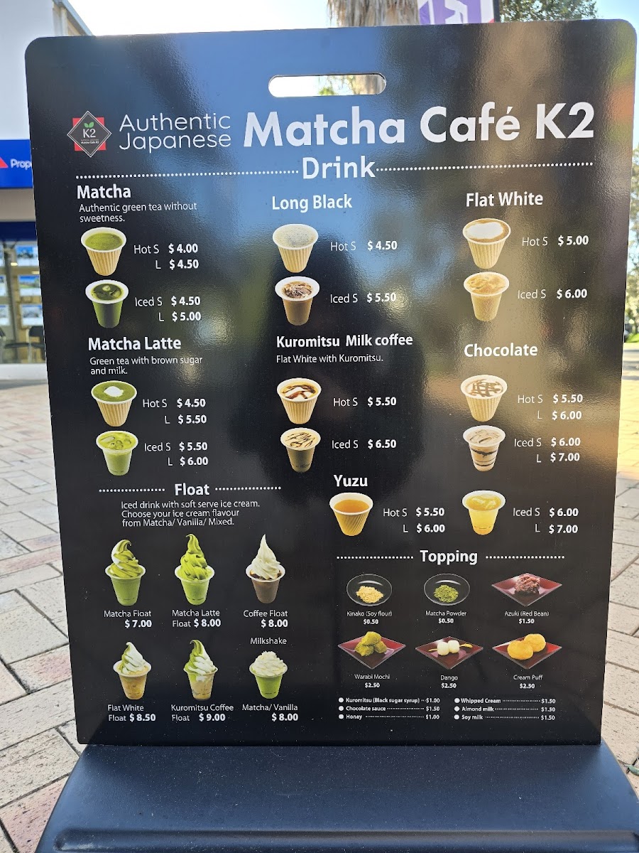 Matcha Cafe K2 Photo Menu 1